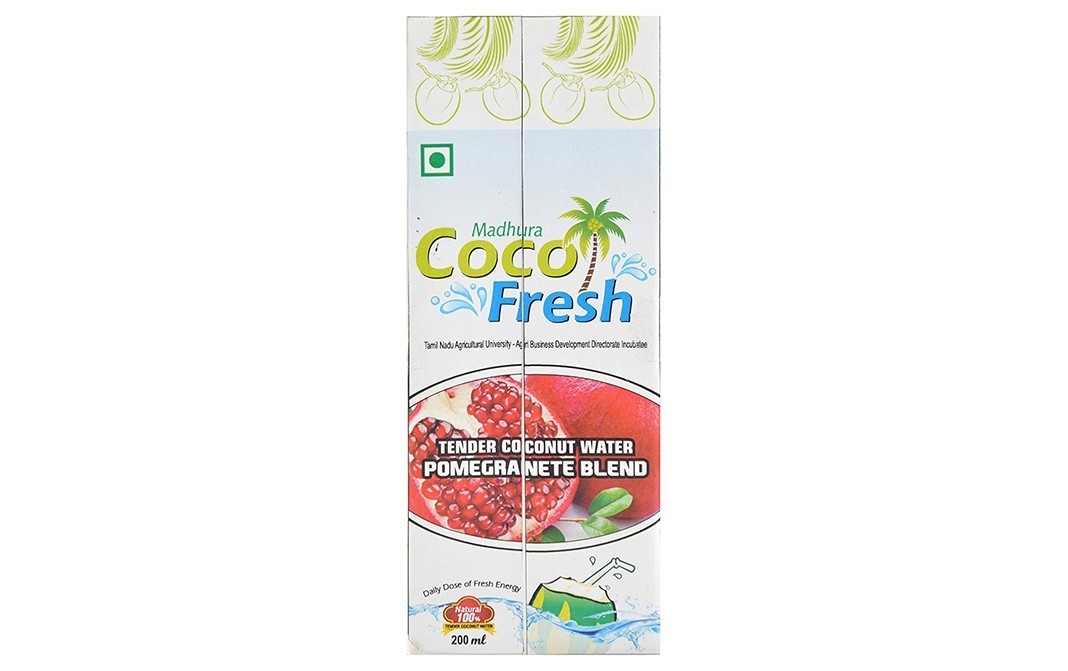 Madhura Tender Coconut Water Pomegranate Blend   Tetra Pack  200 millilitre